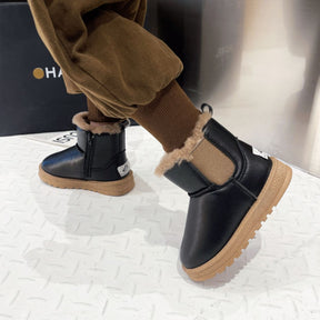 Bota Infantil de Inverno com Pelúcia - Estilo Clássico