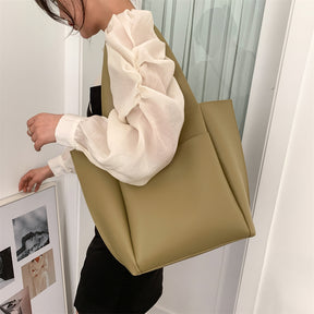 Bolsa Shopper Grande de Couro