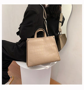 Bolsa Feminina Grande Croco de Luxo - OXOP