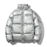 Casaco Puffer Brilhante Streetwear - OXOP